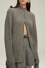 The Marcie Cardigan in Melange Grey