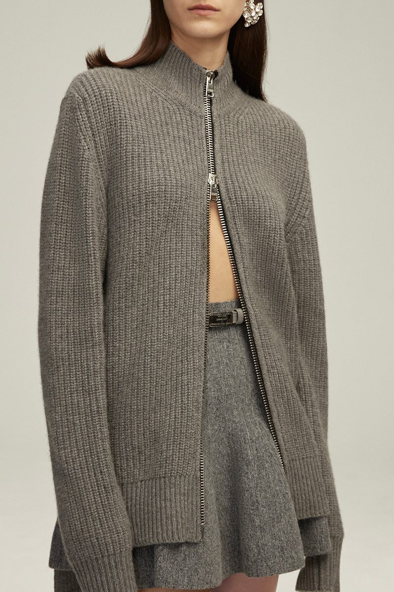 The Marcie Cardigan in Melange Grey