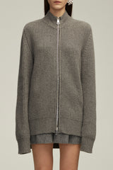 The Marcie Cardigan in Melange Grey