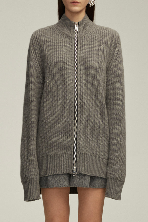 The Marcie Cardigan in Melange Grey