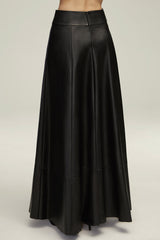 The Parker Leather Skirt in Black