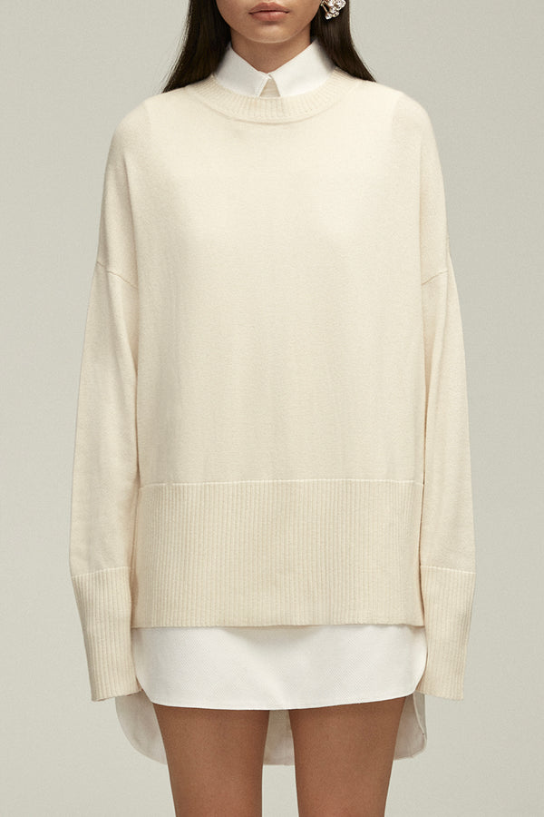The Relaxed Fit Sweater in Ivory