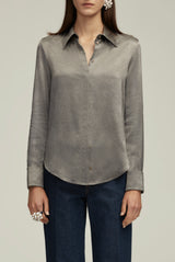 The Spence Button Down in Heather Grey