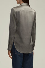 The Spence Button Down in Heather Grey