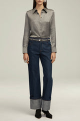 The Spence Button Down in Heather Grey