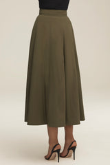 The Becca Skirt in Dark Olive