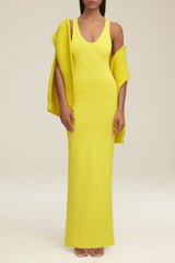 The Cara Dress in Lemon Yellow