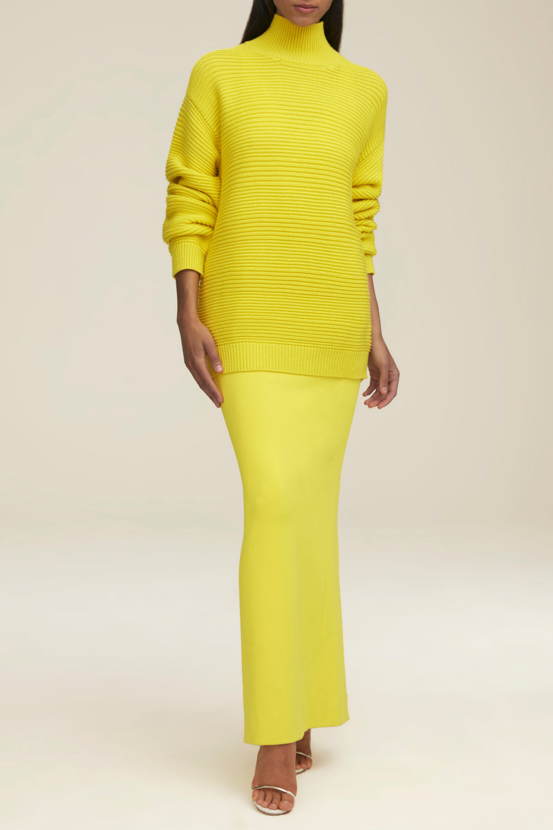 Zara neon yellow turtleneck sale