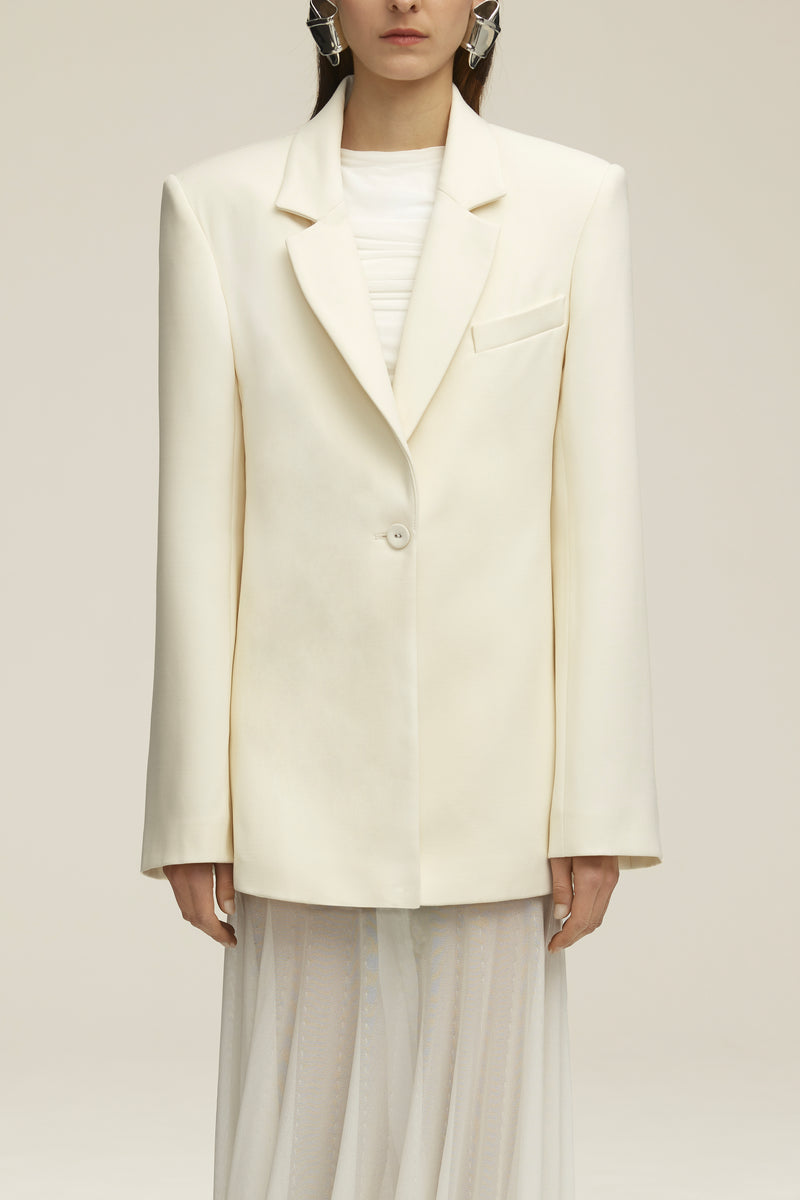 The Laila Cape Evening Jacket in Ivory