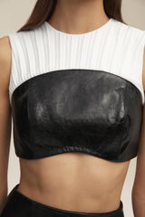 The Lydia Top in White and Black