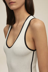The Mimi Bodysuit Reversible in Black and White