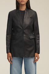 The Raquel Jacket in Black Leather