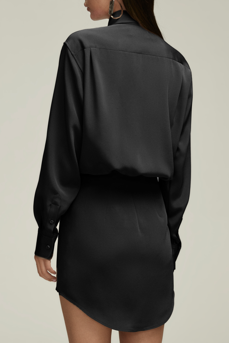The Vera Shirtdress in Black
