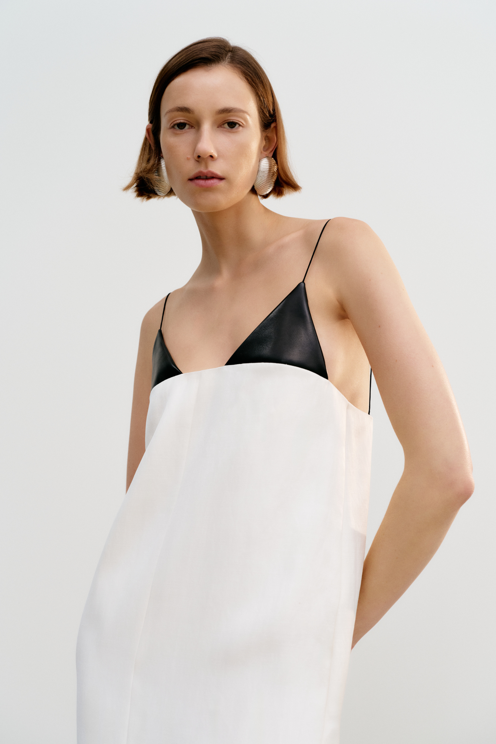 The Bridges Dress in Cream and Black