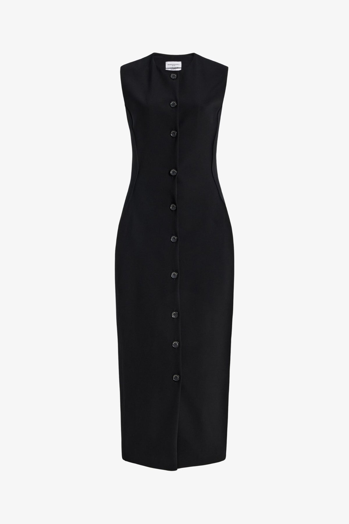 Product view of the Carolyn Dress in Black.