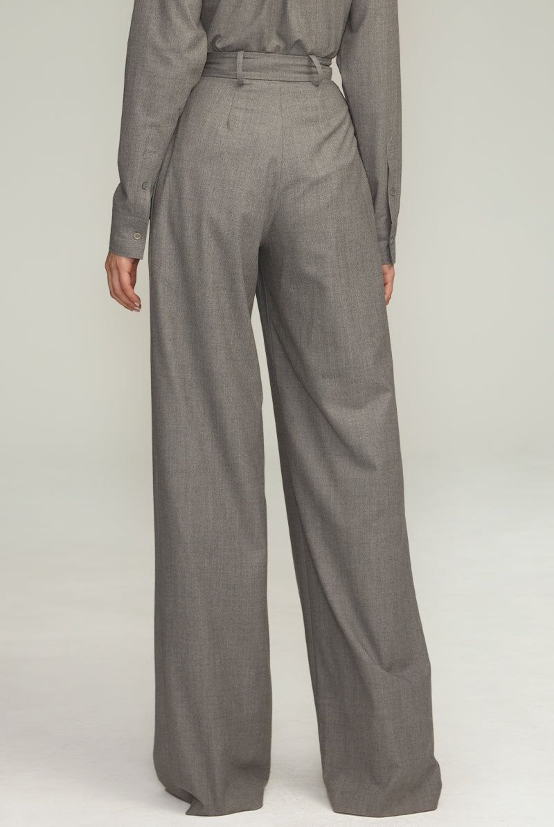 The Holland Trouser in Melange Grey