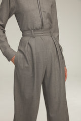 The Holland Trouser in Melange Grey