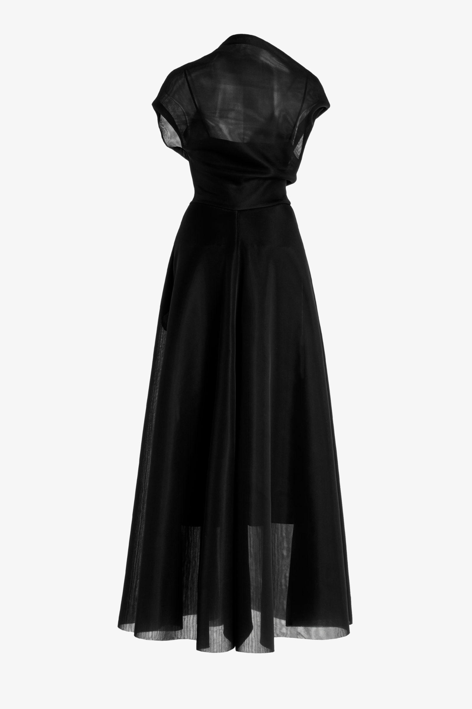 The Geneviene Dress in Black Neoprene