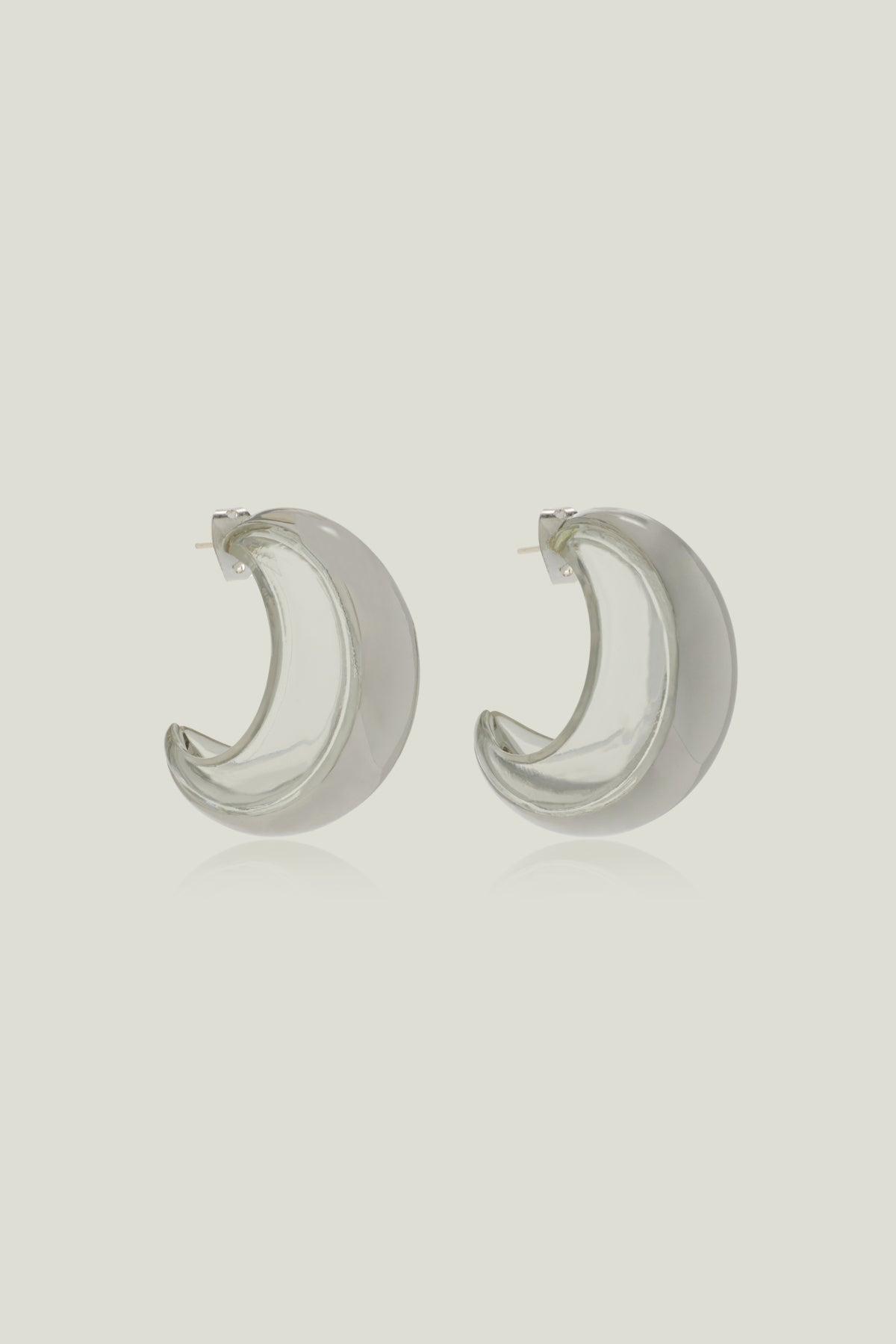 Transluscent Hoop Earring