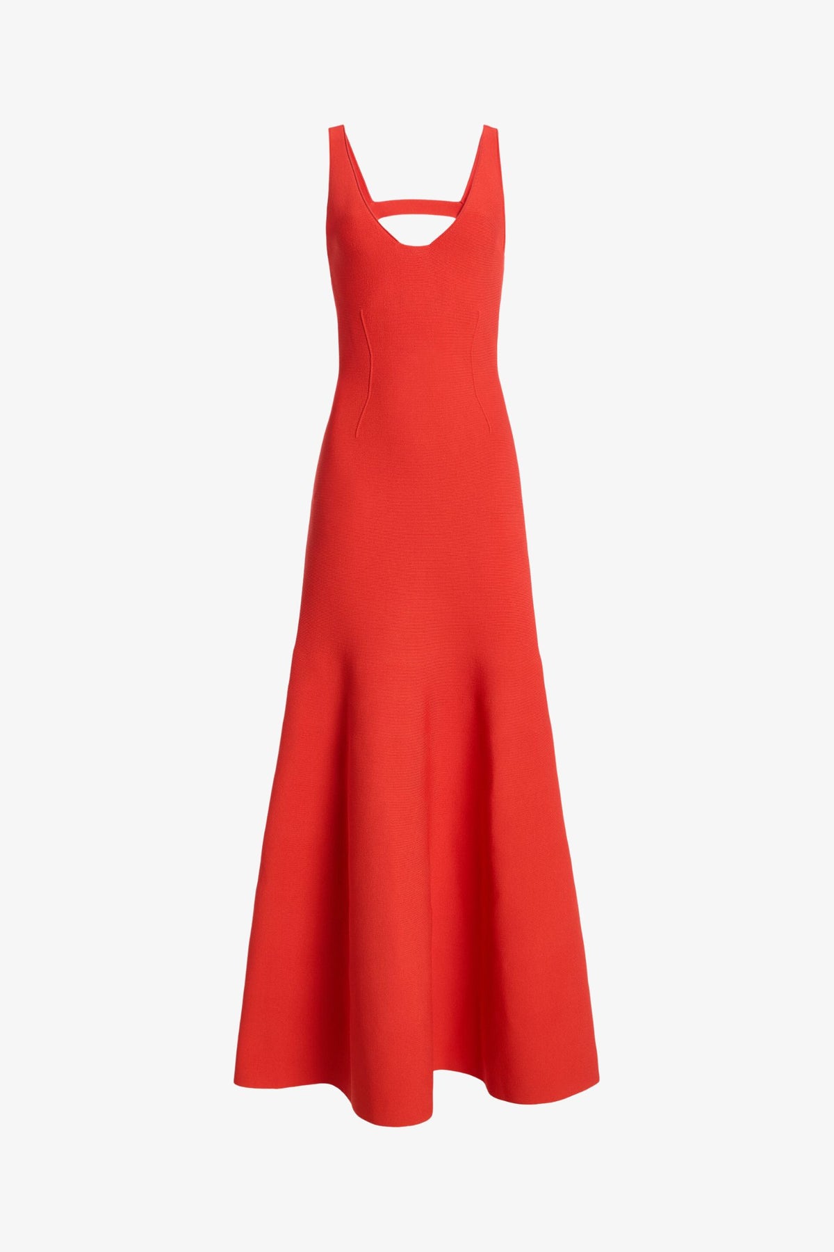 Product view of the Tatum Dress in Vermillion.