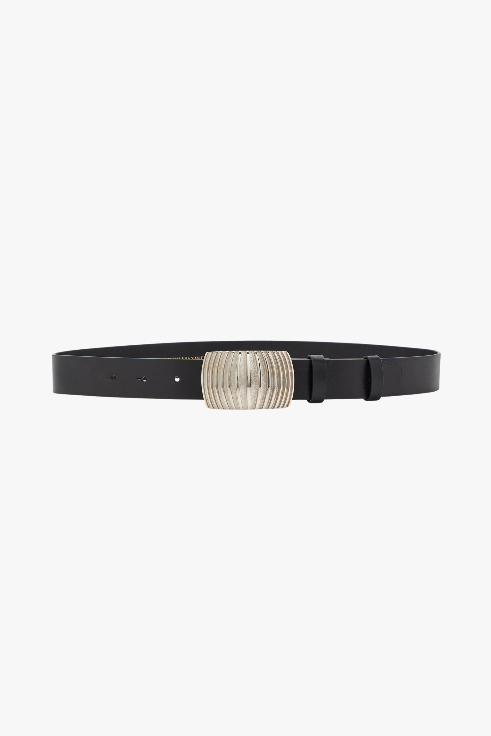 The Hollis Belt in Black Leather
