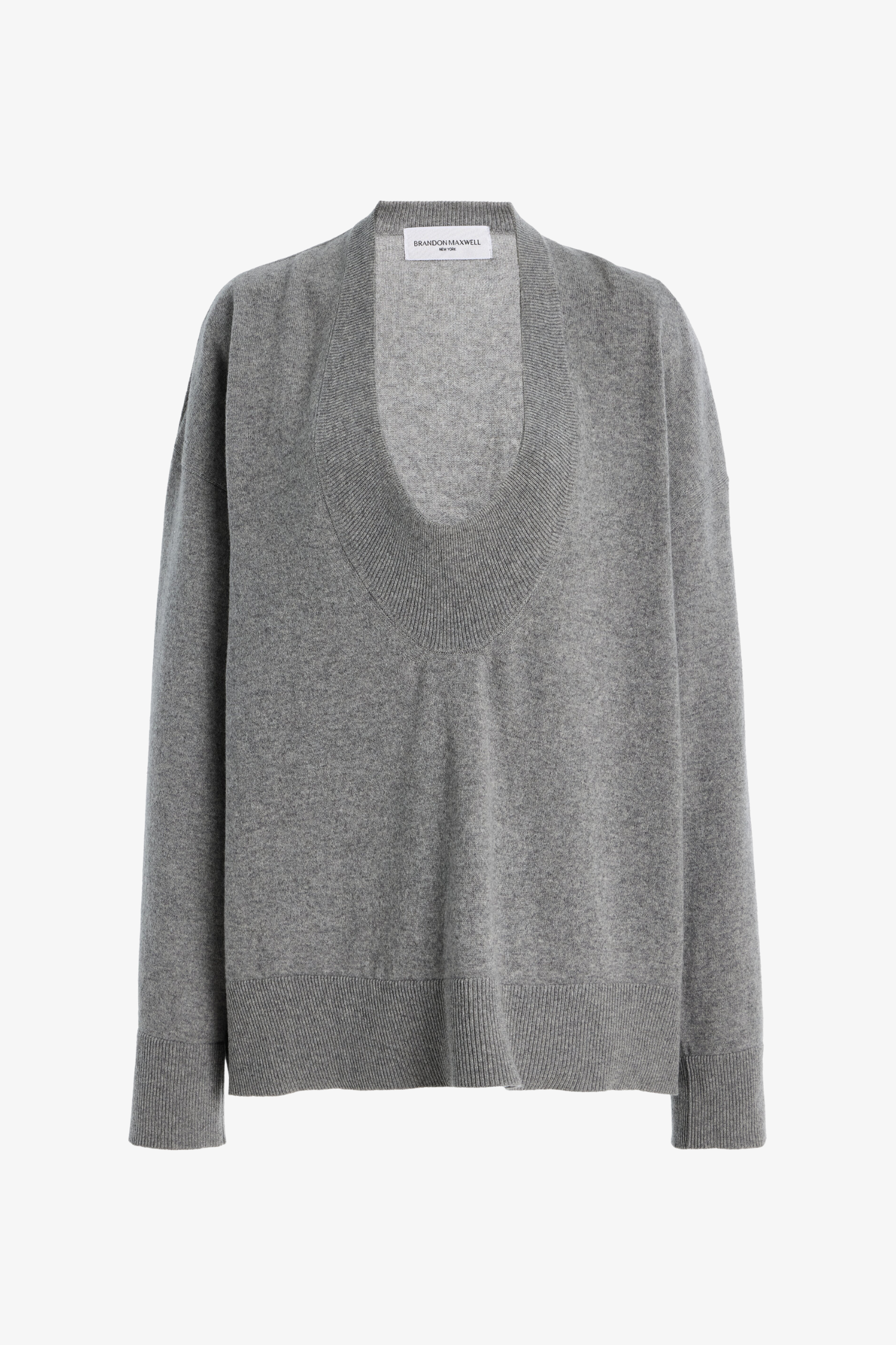 The Rivers Cashmere Sweater in Heather Grey