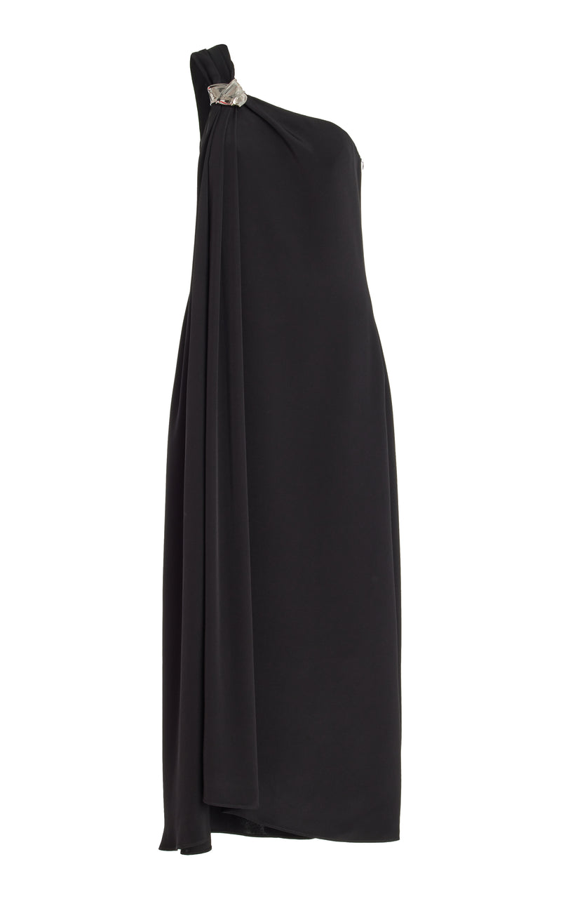 One Shoulder Draped Dresses