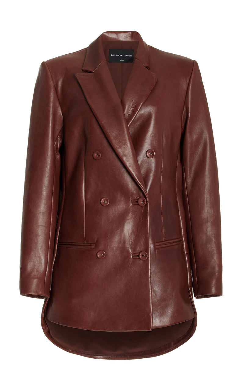 The Kennedi Jacket in Smoked Paprika Nappa Leather