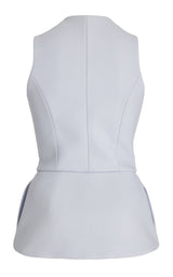 The Courtney Cargo Top in Sky Blue