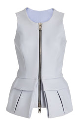 The Courtney Cargo Top in Sky Blue