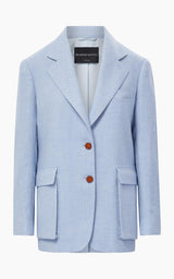 The Ashland Jacket in Pale Blue