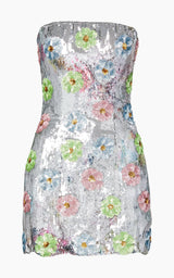 The Esme Mini Dress in Pastel Sequins