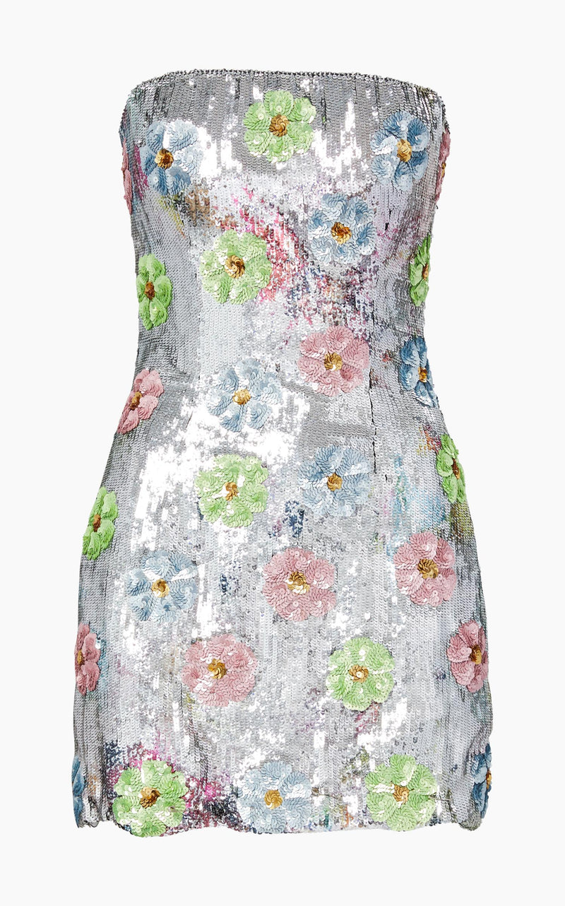 The Esme Mini Dress in Pastel Sequins