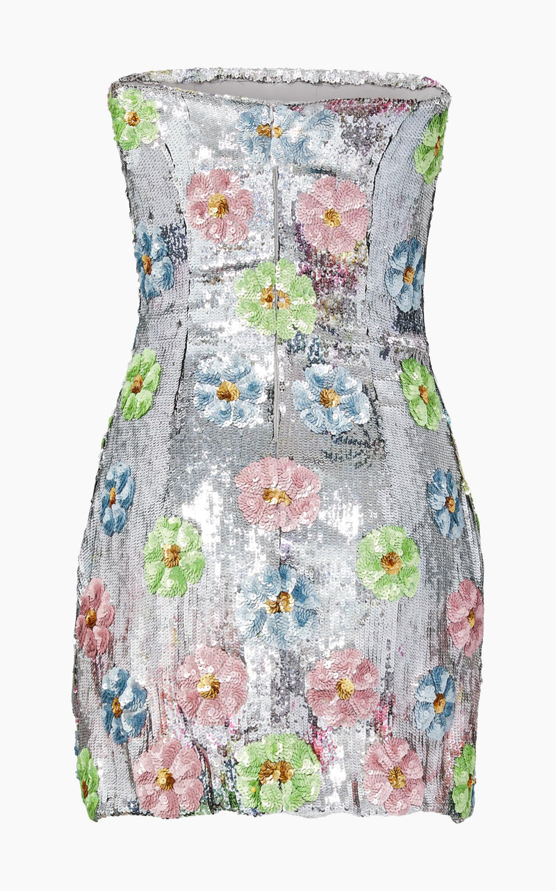 The Esme Mini Dress in Pastel Sequins