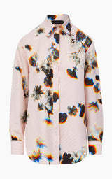 The Brit Button Down in Pink Kaleidoscope Floral