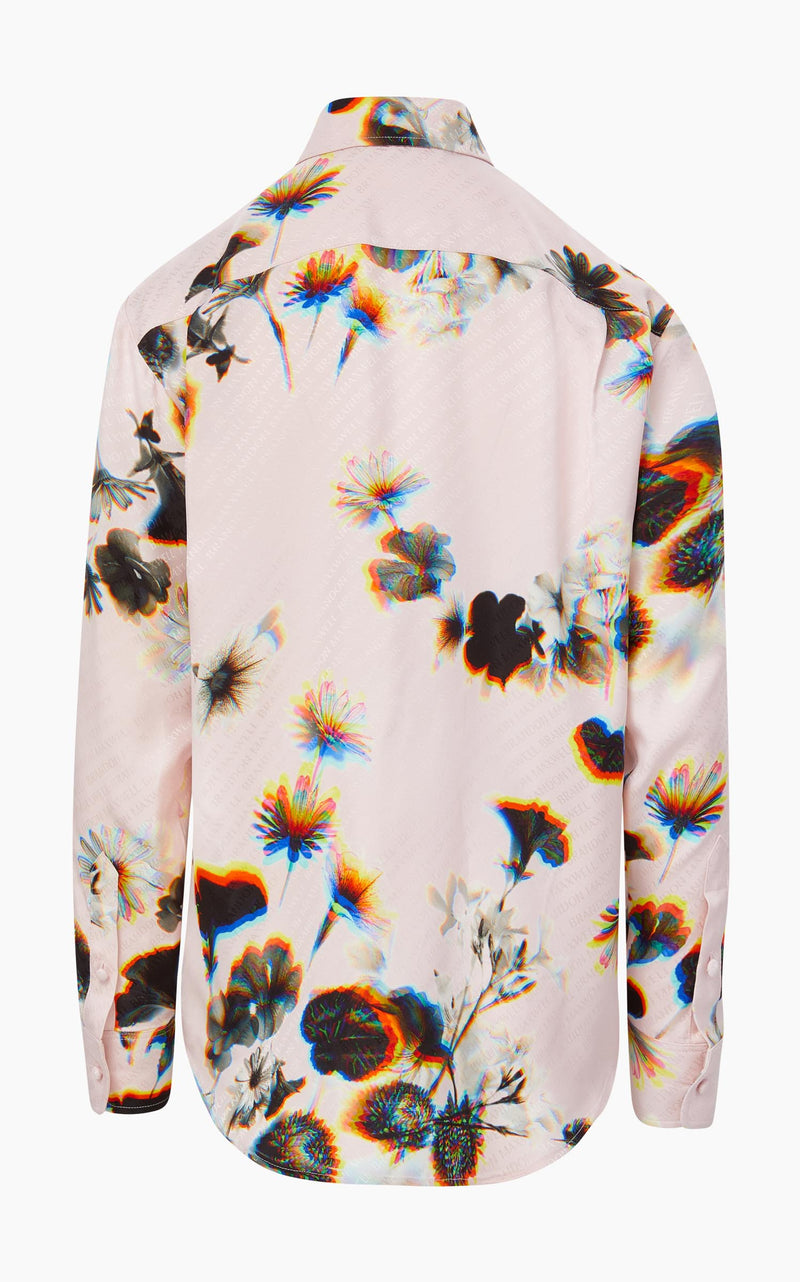 The Brit Button Down in Pink Kaleidoscope Floral