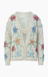 The Sawyer Sweater in Cream Floral