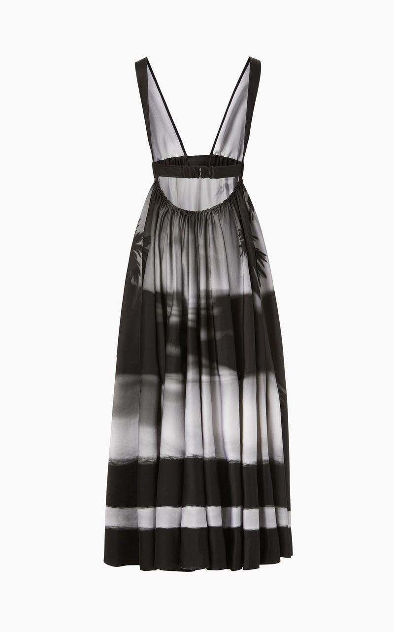 The Paige Dress in Sunset Black and White