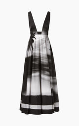 The Paige Dress in Sunset Black and White