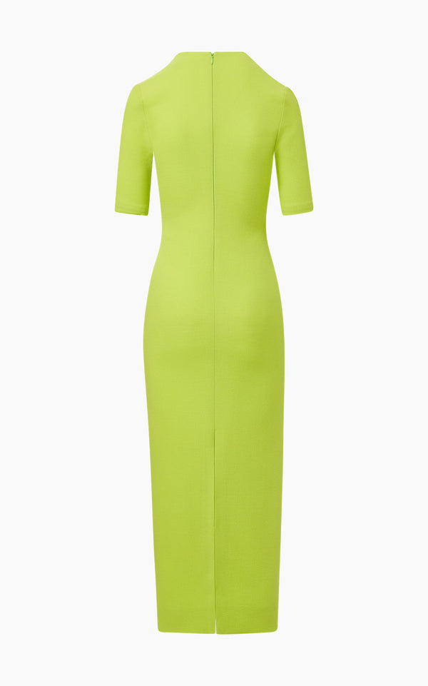 The Meghan Dress in Lime Green