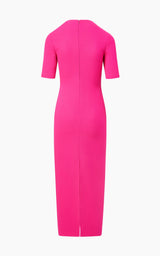 The Meghan Dress in Pink Glow