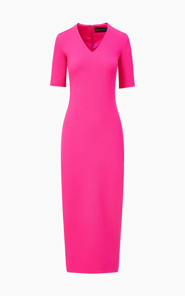 The Meghan Dress in Pink Glow