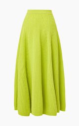 The Lorna Skirt in Acid Green